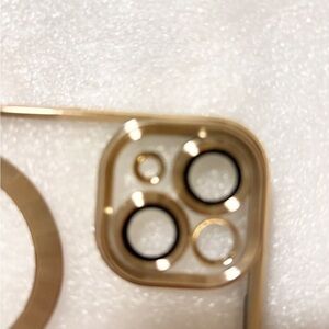 Iphone 15 transparent clear with magnetic wallet